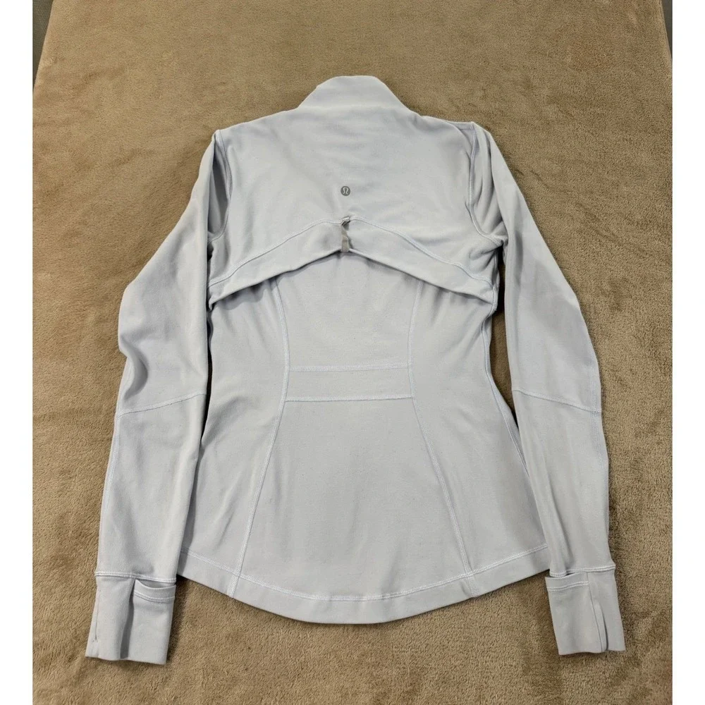 Lululemon Define Jacket Women‎ Size 6 Blue Luon Full Zip Yoga Running Activewear